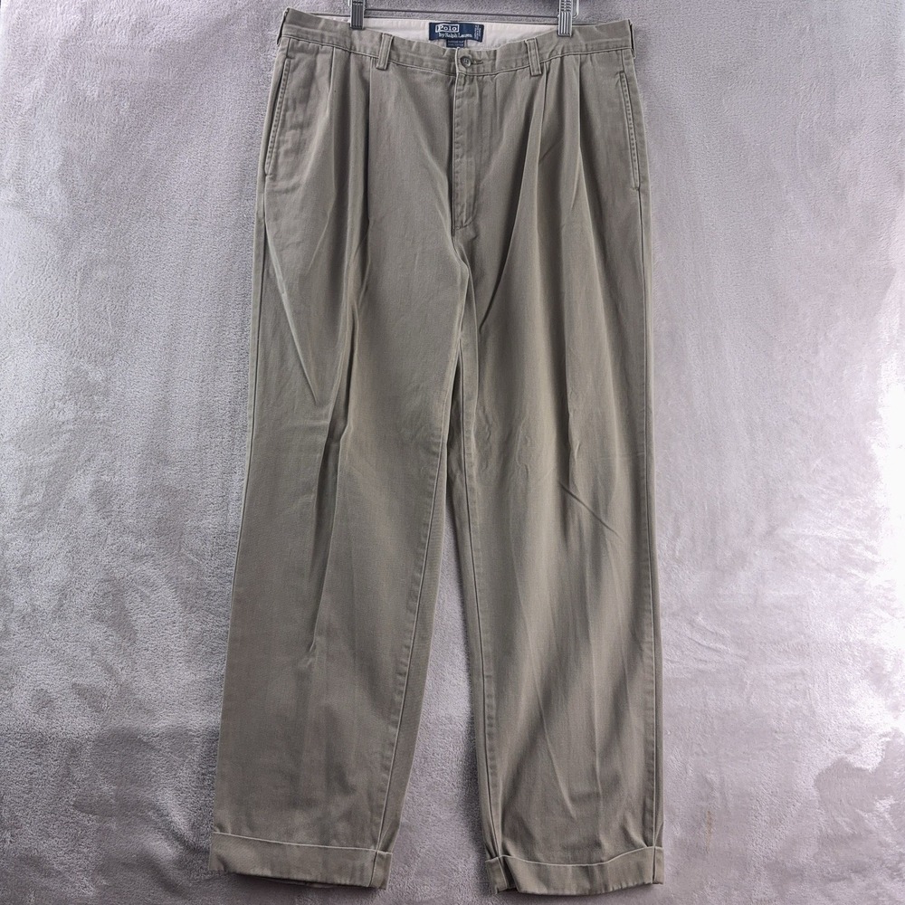 Polo Ralph Lauren Pants‎ Mens Size 36x31 Beige Hammond Classic Fit Cotton